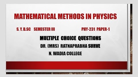 Mathematical Methods in Physics_1