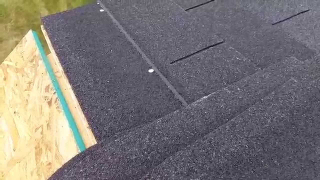 How to build a shed chapter 4: How to put on shingles ...
