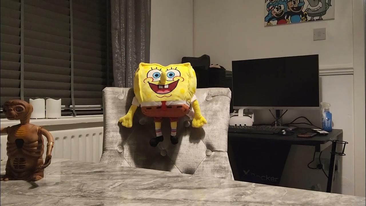 spongebob does backflip on his own YouTube