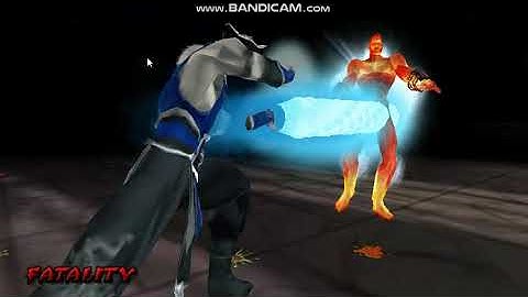 Mortal Kombat Unchained - Sub Zero Fatalities - PSP - no sound