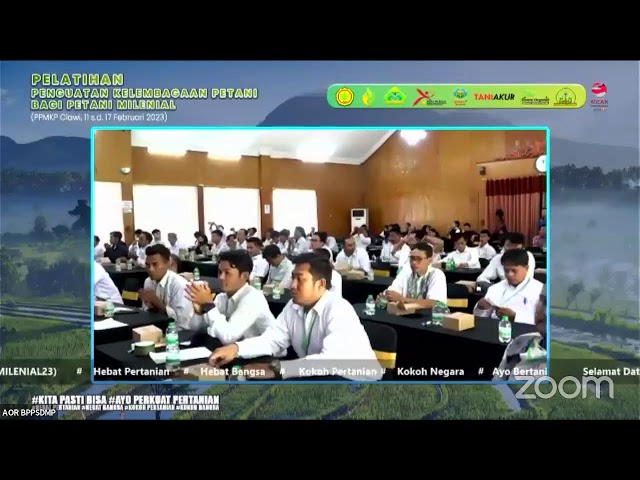 Pelatihan Penguatan Kelembagaan Petani Bagi Petani Milenial (Materi Kebijakan Petani Milenial) class=