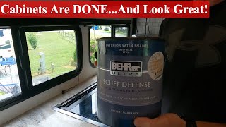 How To Paint Your RV Cabinets | RV Remodel Complete!