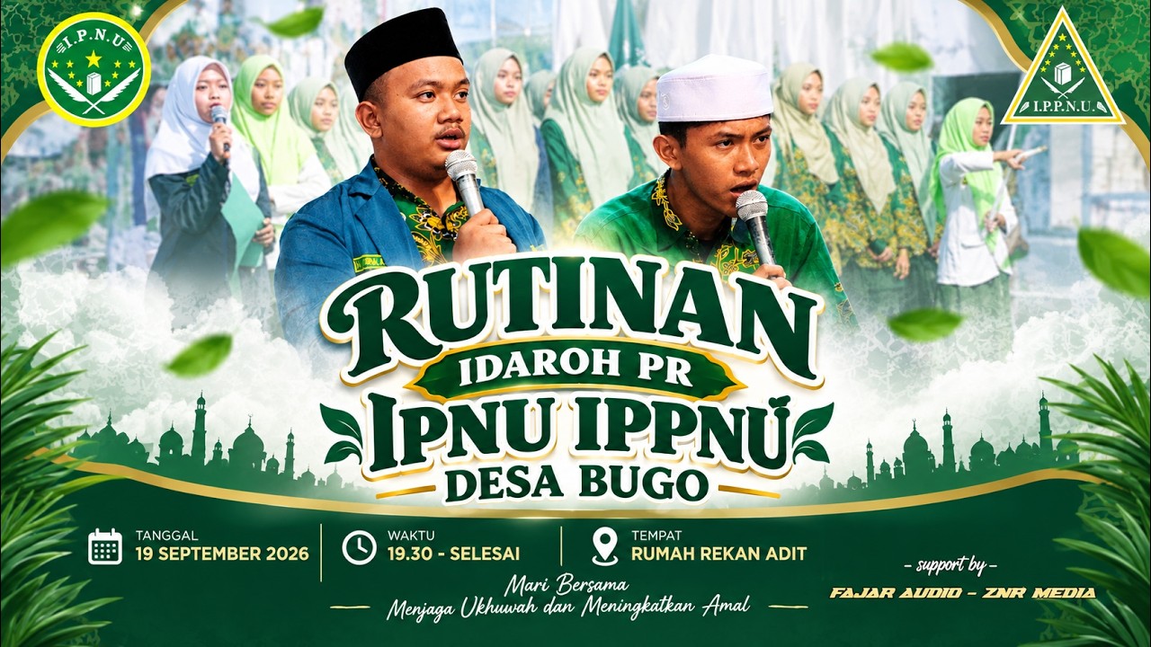 IDAROH PR IPNU IPPNU DESA BUGO WELAHAN JEPARA SEPTEMBER 2026