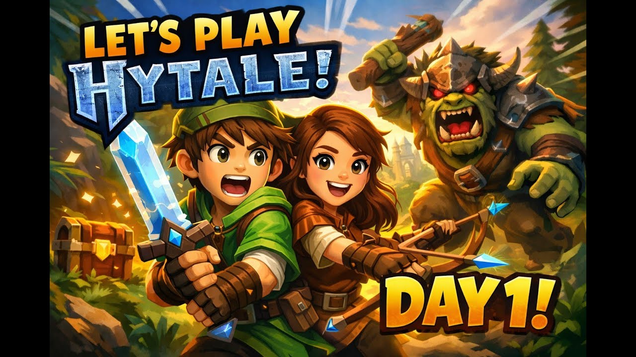 HYTALE Let play with Aj and Melanny day 1