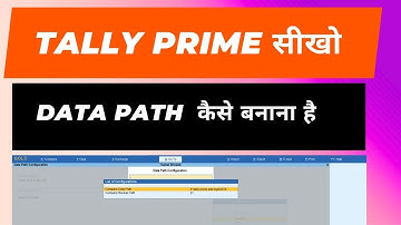 How to Specify Data Path in Tally Prime I CA Satbir singh