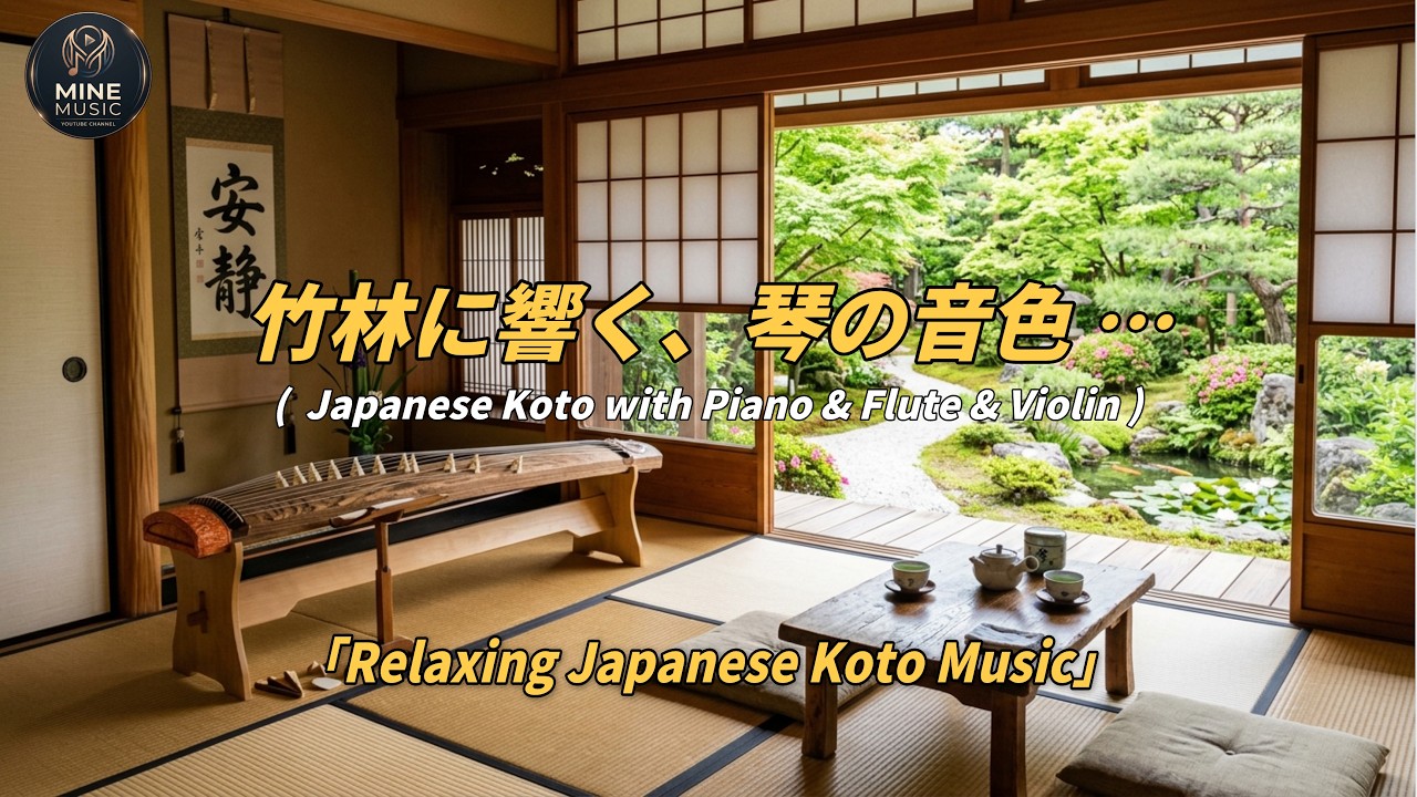 癒しBGM】竹林に響く、琴の音色 ｜ Relaxing Japanese Koto Music