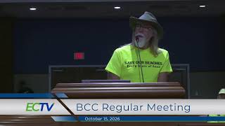 Public Forum and BCC Regular Meeting - October 15, 2026 Guide