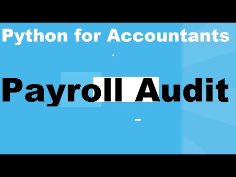 Python for Auditing Payroll