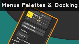 004 ZBrush Menus Palettes and Docking