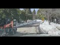 Post blizzard drive hwy 189 grass valley rd lake arrowhead plowing a drive for elderly residents