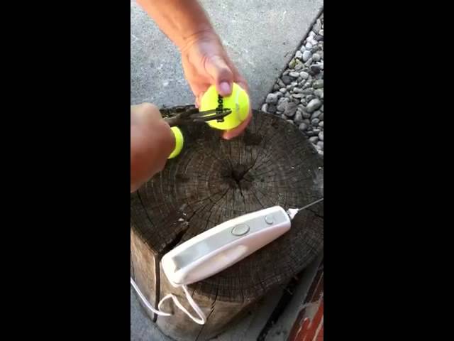 overschreden charme Durf The art of cutting tennis balls in half - YouTube