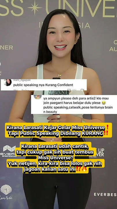 Viral‼️kirana larasati participated in miss universe but was instead insulted #fypindonesia #arti...