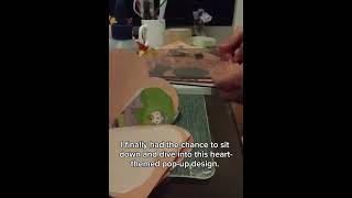 DIY Heart Pop Up Card Tutorial | Moving House Craft Vlog #diy #smallbusiness