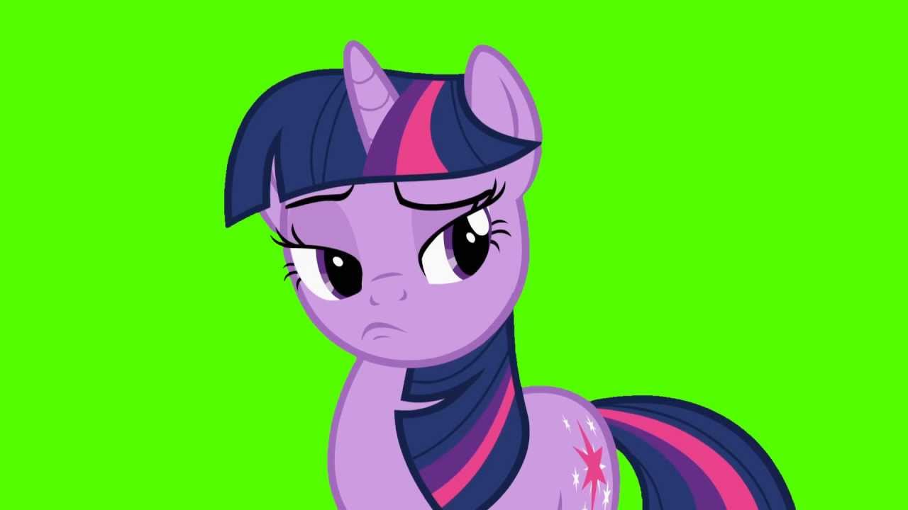 Twilight Sparkle 'Not Bad' Face - Green Screen Ponies 