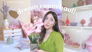 HUGE dream room decor haul! | mostly thrifted, pinterest inspired, budget friendly
