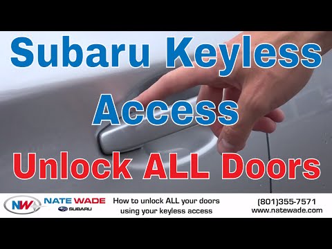 Subaru Keyless Access - How To Unlock All Doors