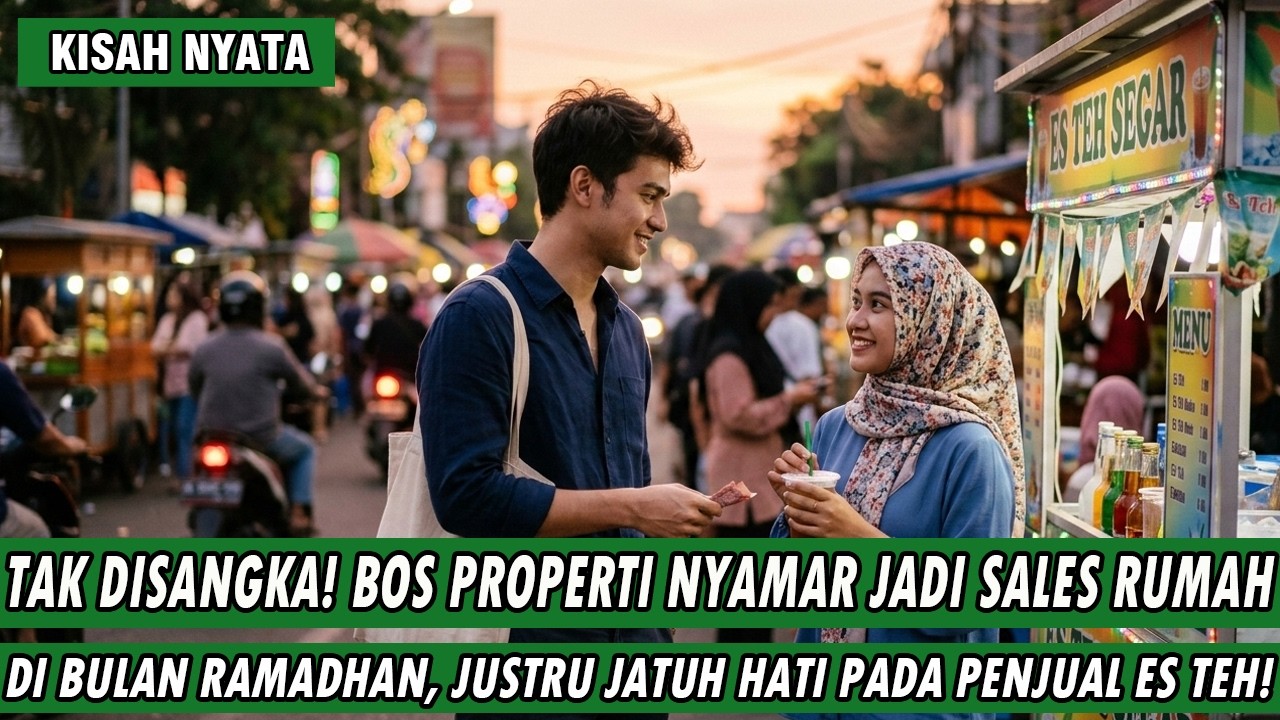 BUKA PUASA DI JALAN, BOS PROPERTI MALAH JATUH HATI PADA GADIS CANTIK PENJUAL ES TEH KELILING!
