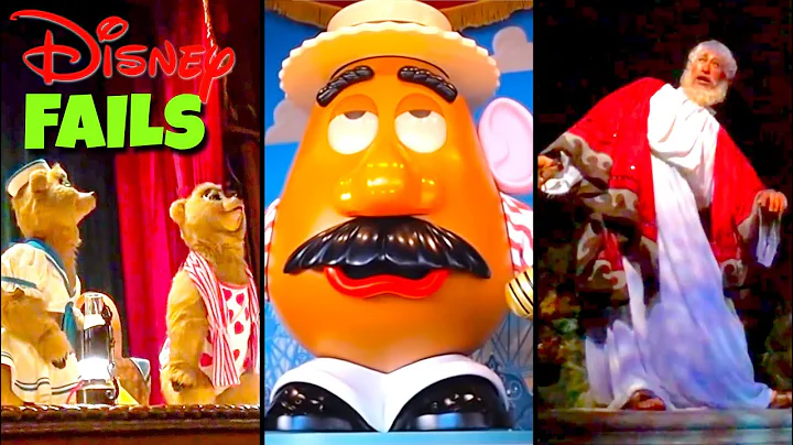 Top 10 Disney Fails, Bloopers & Animatronic Malfunctions Pt 8