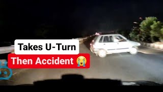 Car Tries To Avoid Irresponsible Driver And Gets His Car Damaged