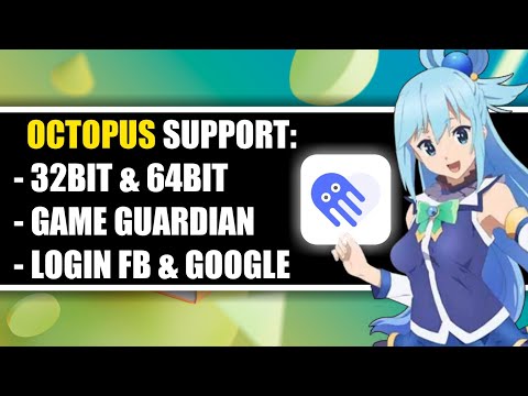 Octopus Support Login Google & Login Facebook + Support Game Guardian