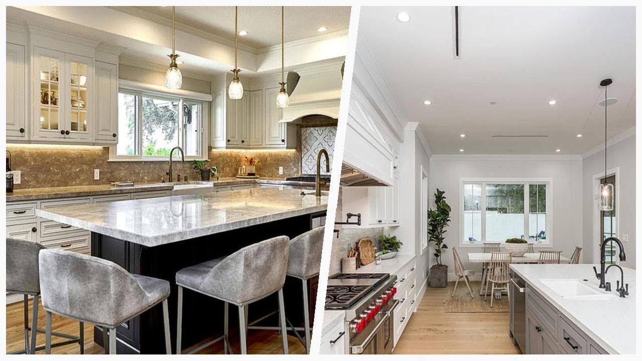 75 All Islands Tray Ceiling Kitchen Design Ideas You'll Love 🟡 - YouTube