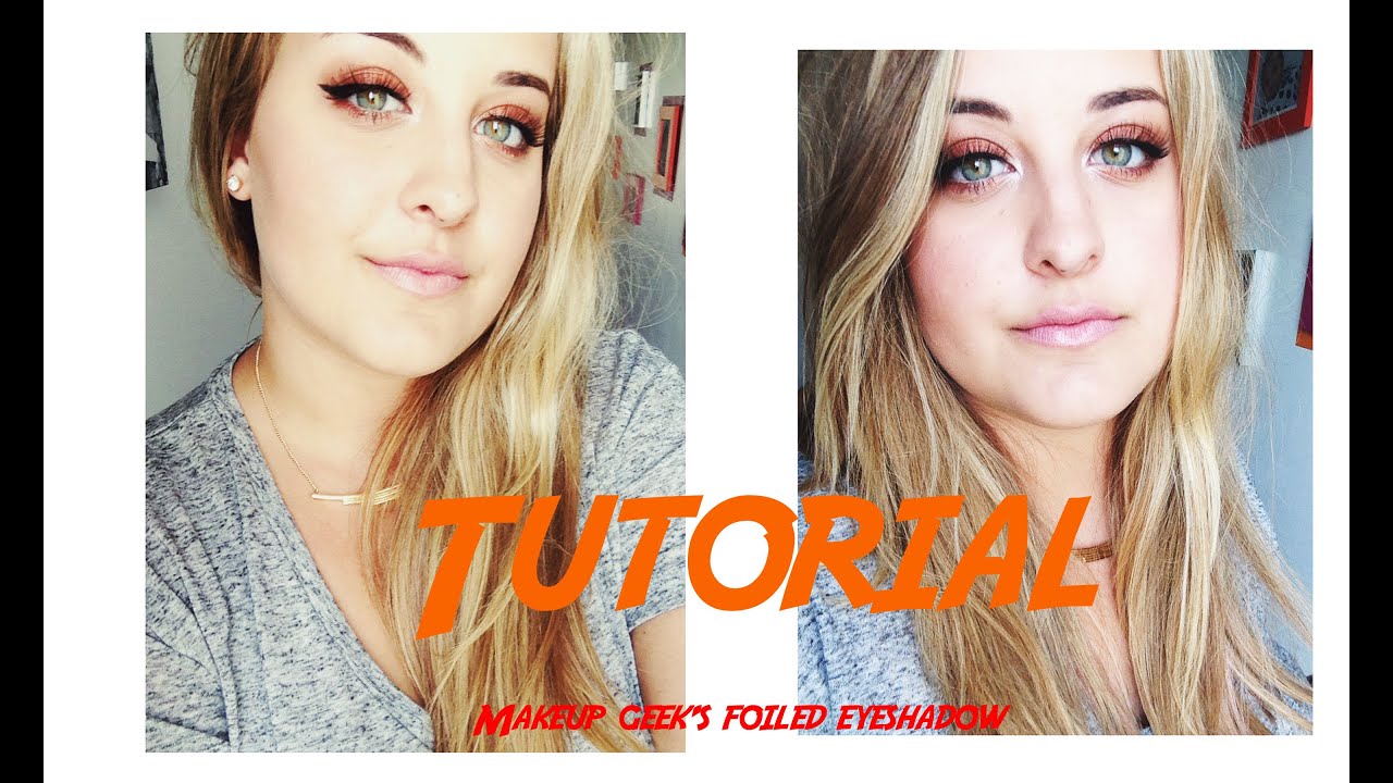 TUTORIAL | Copper eyeshadow look w/ Makeup Geek's foiled shadow | JR