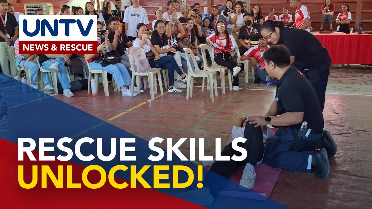 200 estudyante sa Batangas, sumailalim sa UNTV basic first aid at life ...