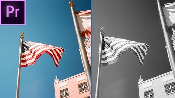 How to Keyframe Black & White/Monochrome Footage in Premiere Pro