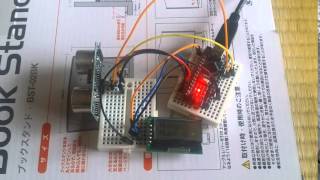 Arduino nano　簡易型通行人カウンター