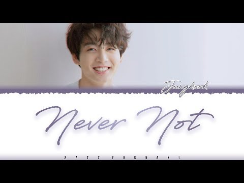 BTS Jungkook NEVER NOT LAUV COVER Lyrics Color Coded Eng 