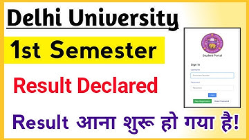 Delhi University First Semester Result Declared 2022 | DU SOL first semester Result Update 2022