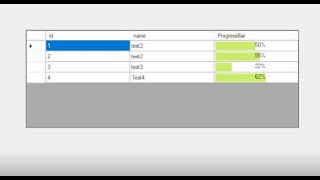 Progress Bar Inside DataGridView c- شريط التقدم داخل داتا جرد فيو (تجدون الكود في رابط الوصف)