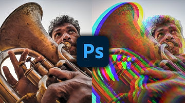 How to Create Two RGB Split Glitch Effects in Photoshop | Adobe Photoshop CC Tutorial | Amit Saheta