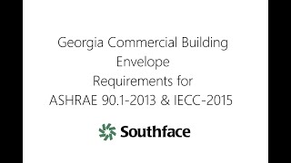 Georgia 2020 Commercial Building Envelope for ASHRAE 90.1-2013 & IECC-2015