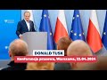 Donald Tusk - konferencja prasowa, 22.04.2024