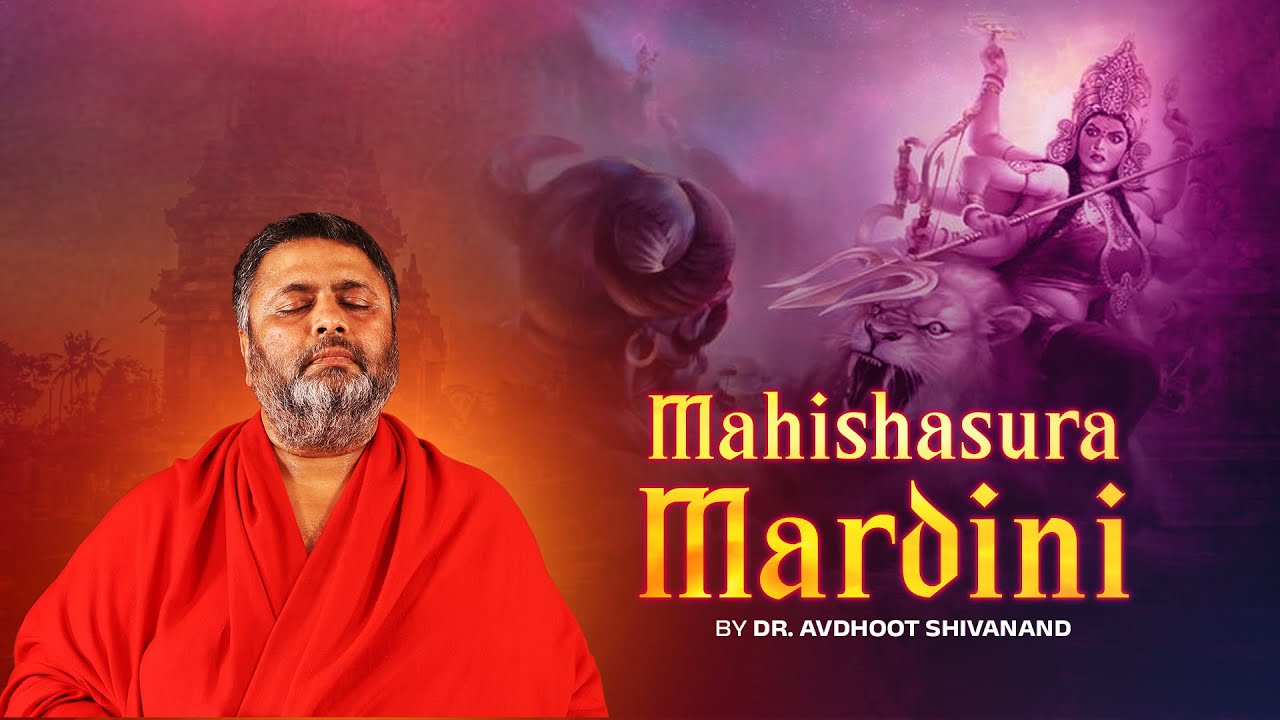 Mahishasur Mardini   The Triumph of Goddess Durga  Graced By BABAJI