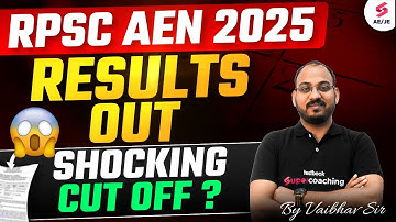 RPSC AEN Result 2025 | RPSC AEN Cut Off 2025 | RPSC AEN 2025 Update by Vaibhav Sir