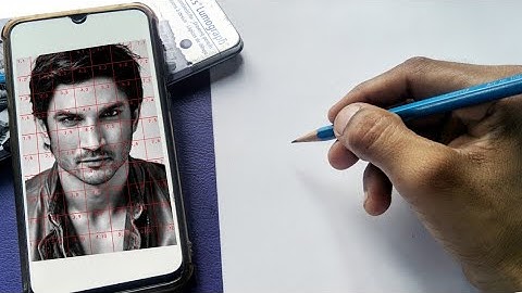 How To Draw Sushant Singh Rajput Face Outline Using GRID METHOD (Step by Step) || How To Draw Face