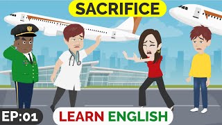Details ❤️Sacrifice Part 1 | Animated stories | English Story | English Conversation | Window English Update