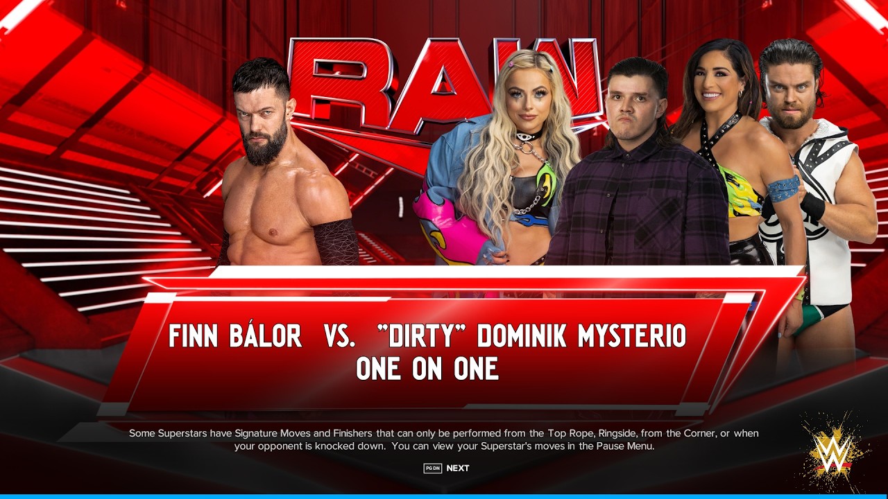 Finn Bálor vs Dominik Mysterio – Explosive RAW Match 2026 | WWE 2K24
