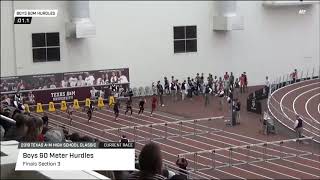 High School Boys 60m Hurdles Finals 3  Texas AM High School Indoor Classic