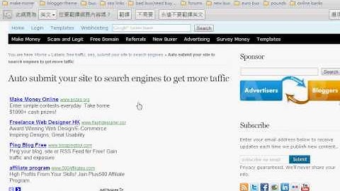 how to: auto submit your site to top search engines more traffic