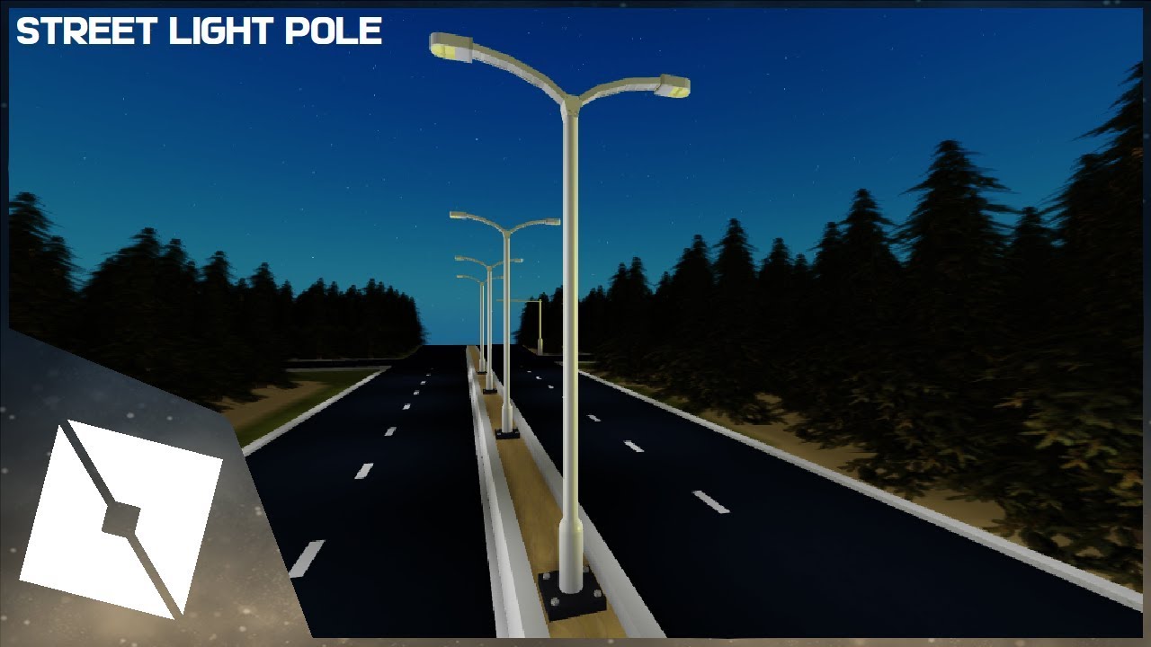 Roblox Studio Making A Street Light Pole Youtube - street lights roblox