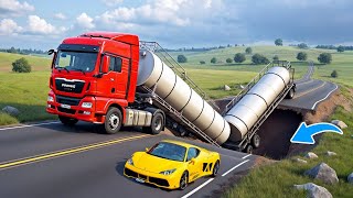 Cars vs The Worst DEEP Pit Bridge Challenge #2 - BeamNG drive Fails & Crashes 2025! screenshot 3