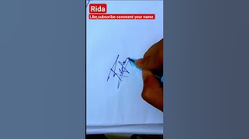 Rida sign #signature #viral #cursive #shortvideos #cursivehandwriting #shorts #short #video #sho