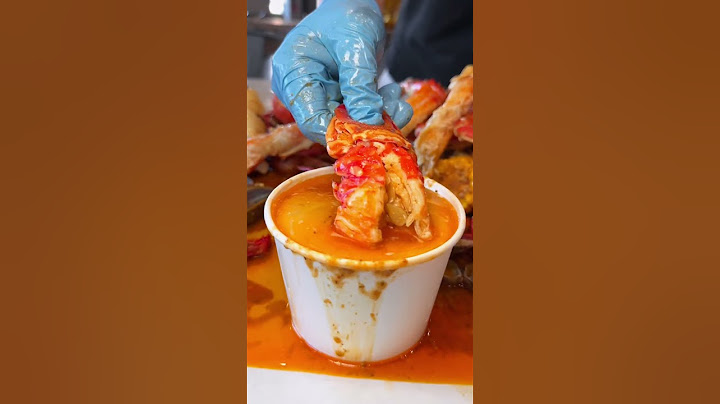 Drooling lobster seafood boil