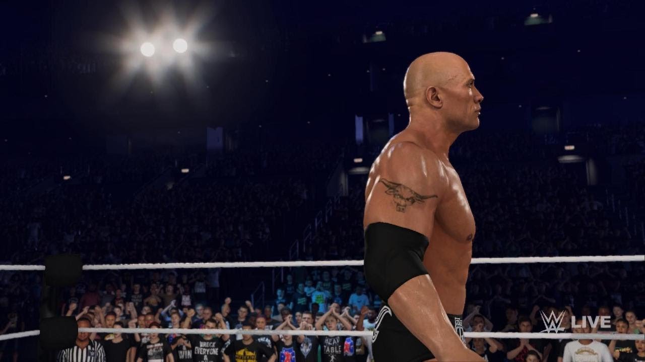 WWE 2K24 The Rock vs John Cena - YouTube