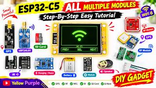 ESP32-C5 Cheap Yellow Display (CYD) All-in-One DIY Gadget 🔥 GPS, nRF24, CC1101, PN532, IR, RF & More