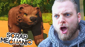 BEARS IN SCRAP MECHANICS?! - Crashlander Ep 2