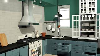 3D Kitchen Model - Maya